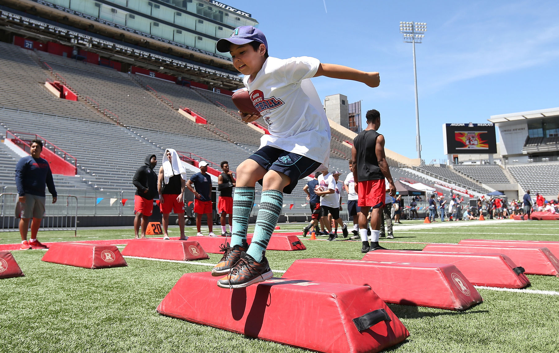 Arizona Wildcats KidCats spring football experience